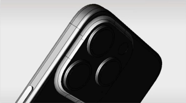 iPhone 15 Pro又一份CAD设计图外流，音量键从两颗变一颗 第2张