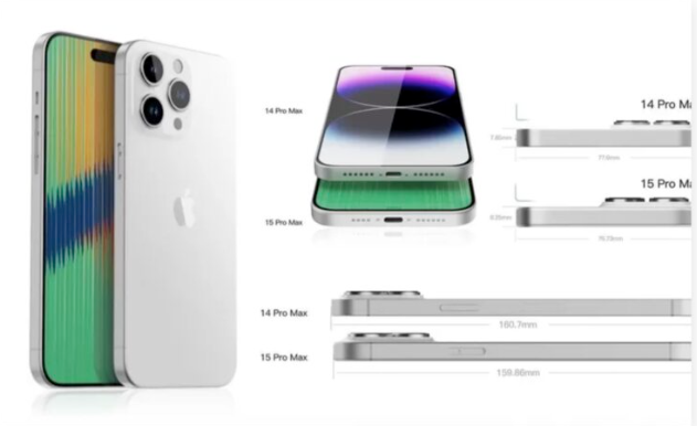 iPhone 15 Pro又一份CAD设计图外流，音量键从两颗变一颗 第7张