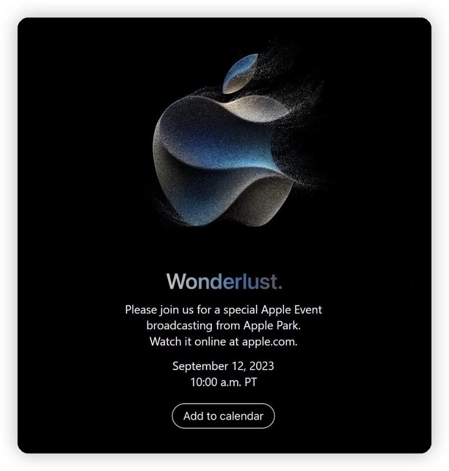 iPhone 15 发表会邀请函发出！9/13 一起期待这 4 大新品亮相 第2张