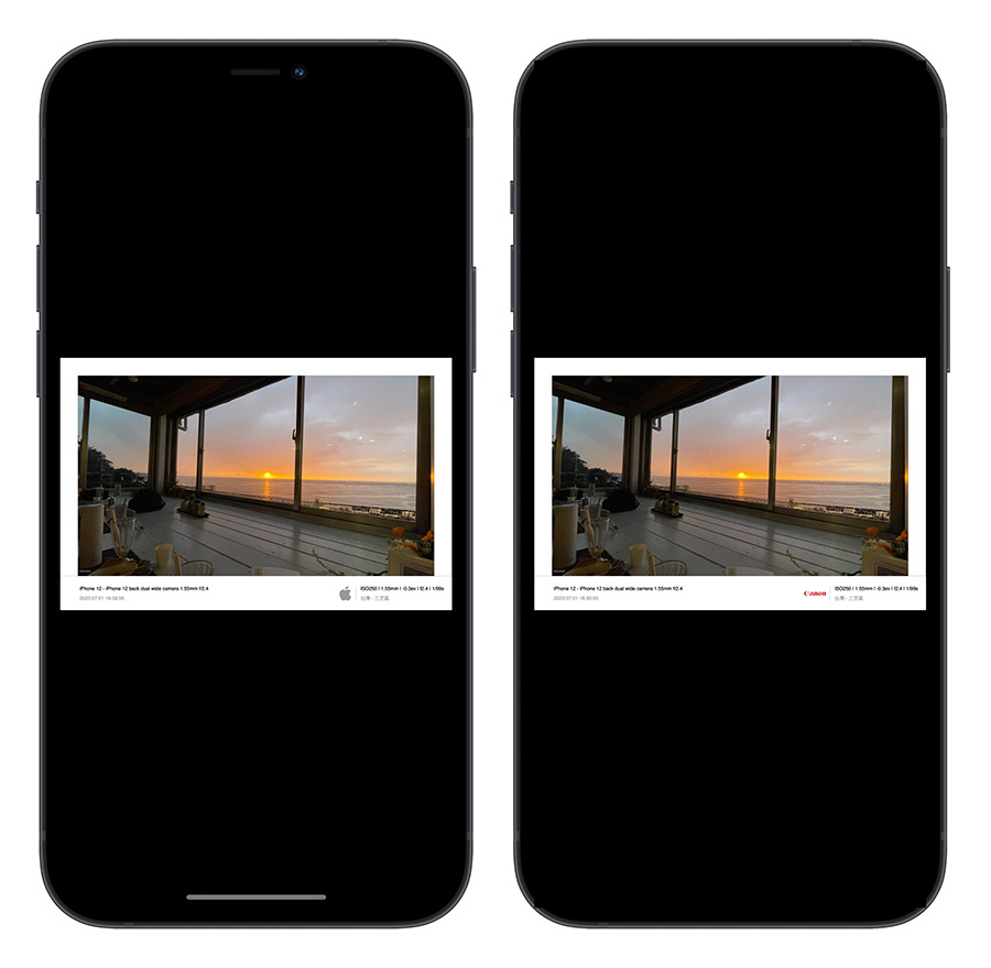 用捷径帮 iPhone 照片加上看起来很专业的外框与资讯 第12张