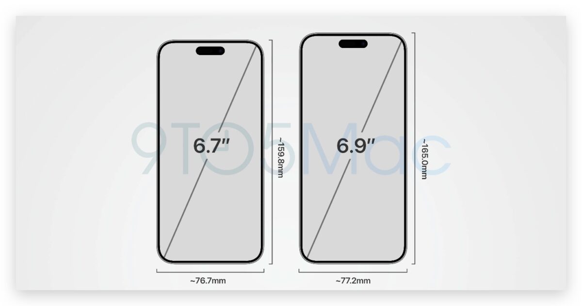 CAD 设计图曝光！iPhone 16 Pro Max 将带来更大的 6.9 吋萤幕 第2张