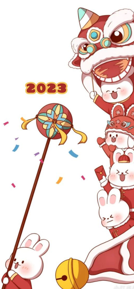 《iPhone 壁纸》2023 兔年春节精选 20 款过年壁纸分享 第20张