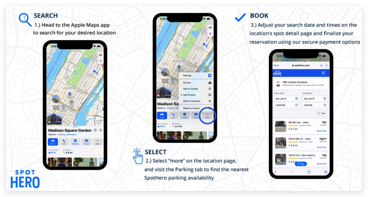 用 Apple Maps 就可以带你去停车场还能帮你预约车位 第2张