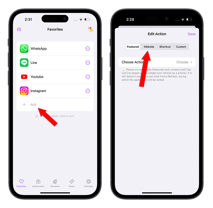 在 iPhone 锁定画面一键快速启动 App 打开网页的技巧 第10张
