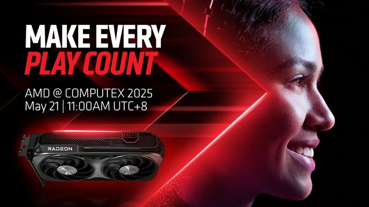 AMD 预告 Radeon RX 9060 XT 即将在 Computex 登场