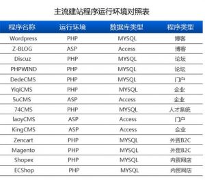 常用的网站建设程序图片