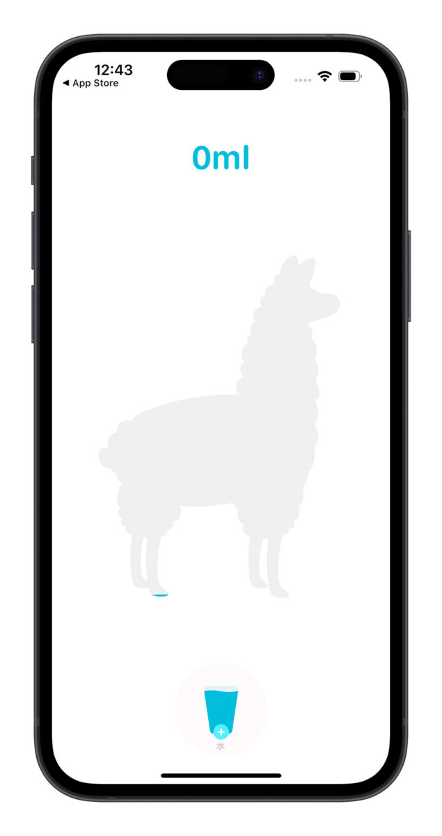 可以在锁定画面 Widget 加入喝水资讯的《Waterllama》喝水提醒 App 第2张
