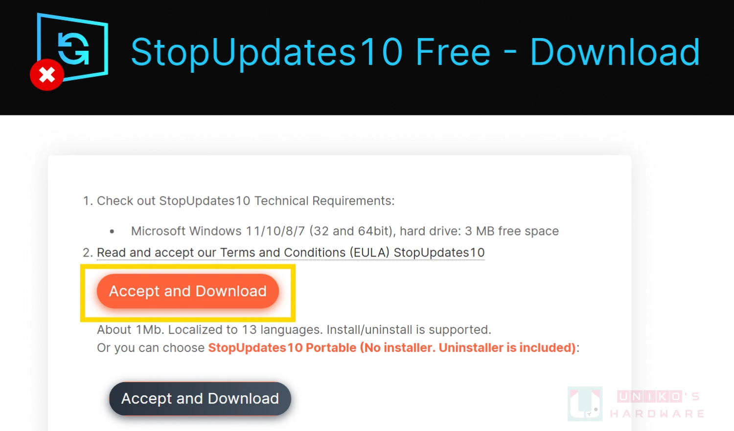 Windows 11 自动更新关闭工具 StopUpdates10 发布 4.7.2025.0424 版
