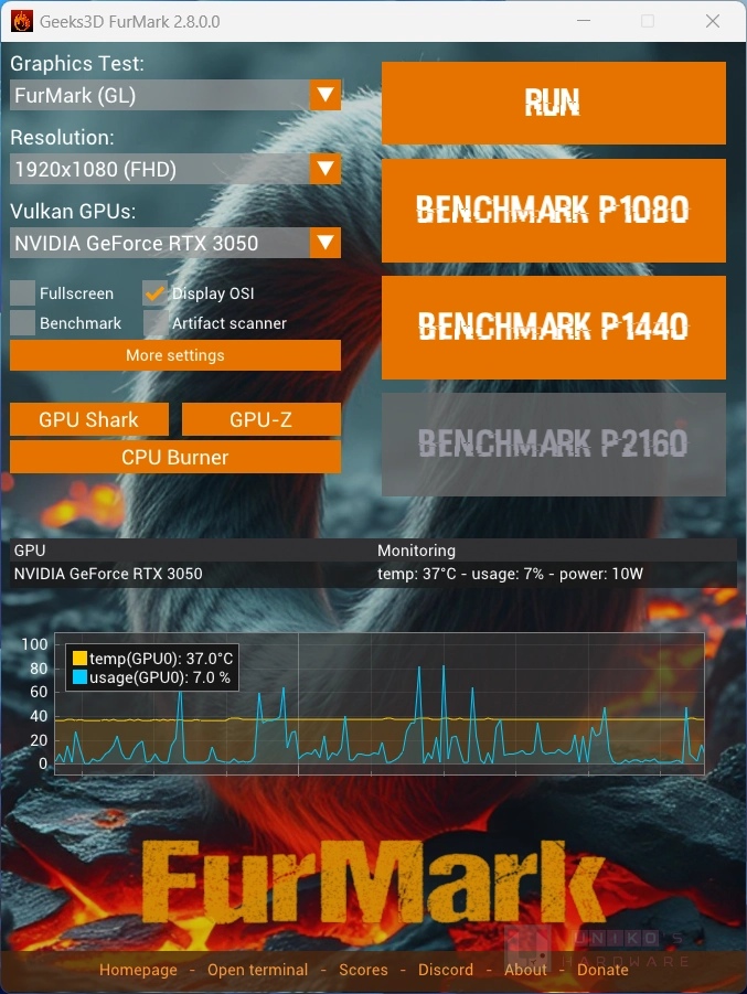 FurMark 发布 2.8.0 版，新增支持 RTX 5060 Ti 和 RTX PRO 6000 Blackwell