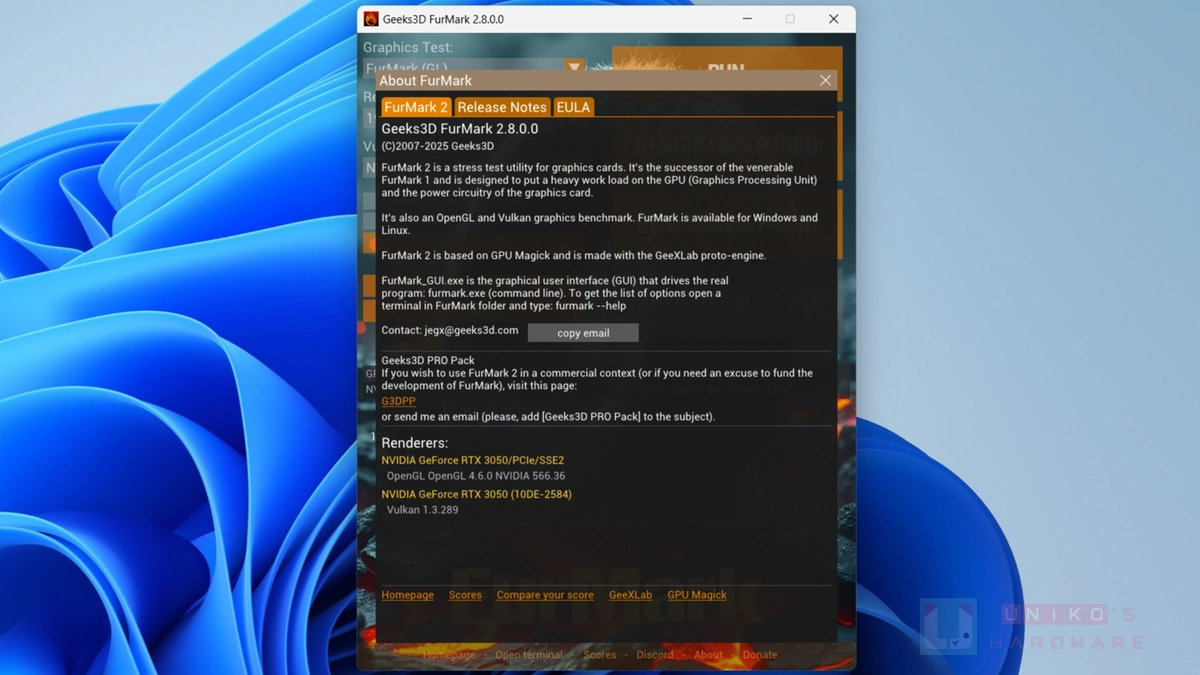 FurMark 发布 2.8.0 版，新增支持 RTX 5060 Ti 和 RTX PRO 6000 Blackwell