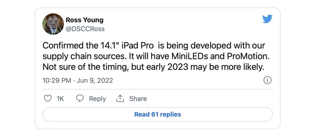 iPad Pro 将推出 14 吋大萤幕版本？分析师表示 2023 年就会看到 第2张