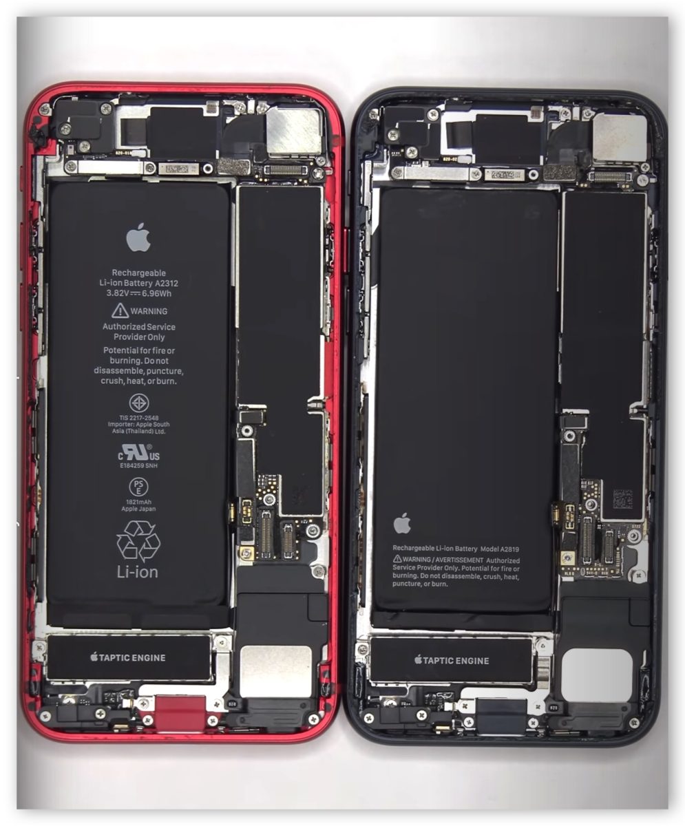 拆解 iPhone SE 3：与 2 几乎没有差别，但电池更大 第2张
