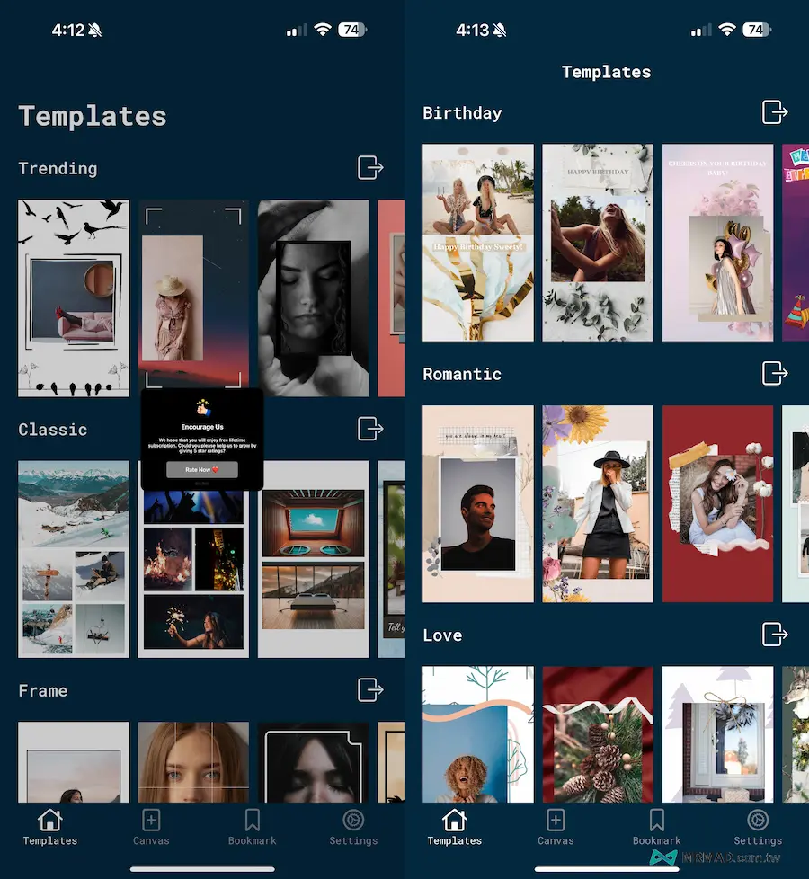 限动文宣设计APP《Graphic Design》限免！ 上百种版型自定义修改套用 1