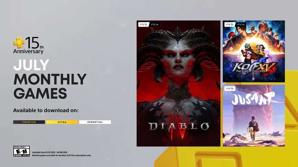 真有诚意！ PlayStation Plus 庆祝 15 周年，下个月免费送《暗黑破坏神 IV》、《拳皇 XV》等游戏 - 榜哥