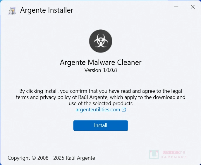 恶意程序清理工具 – Argente Malware Cleaner