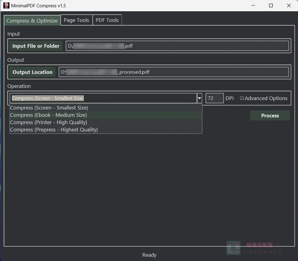 PDF 压缩工具 – MinimalPDF Compress