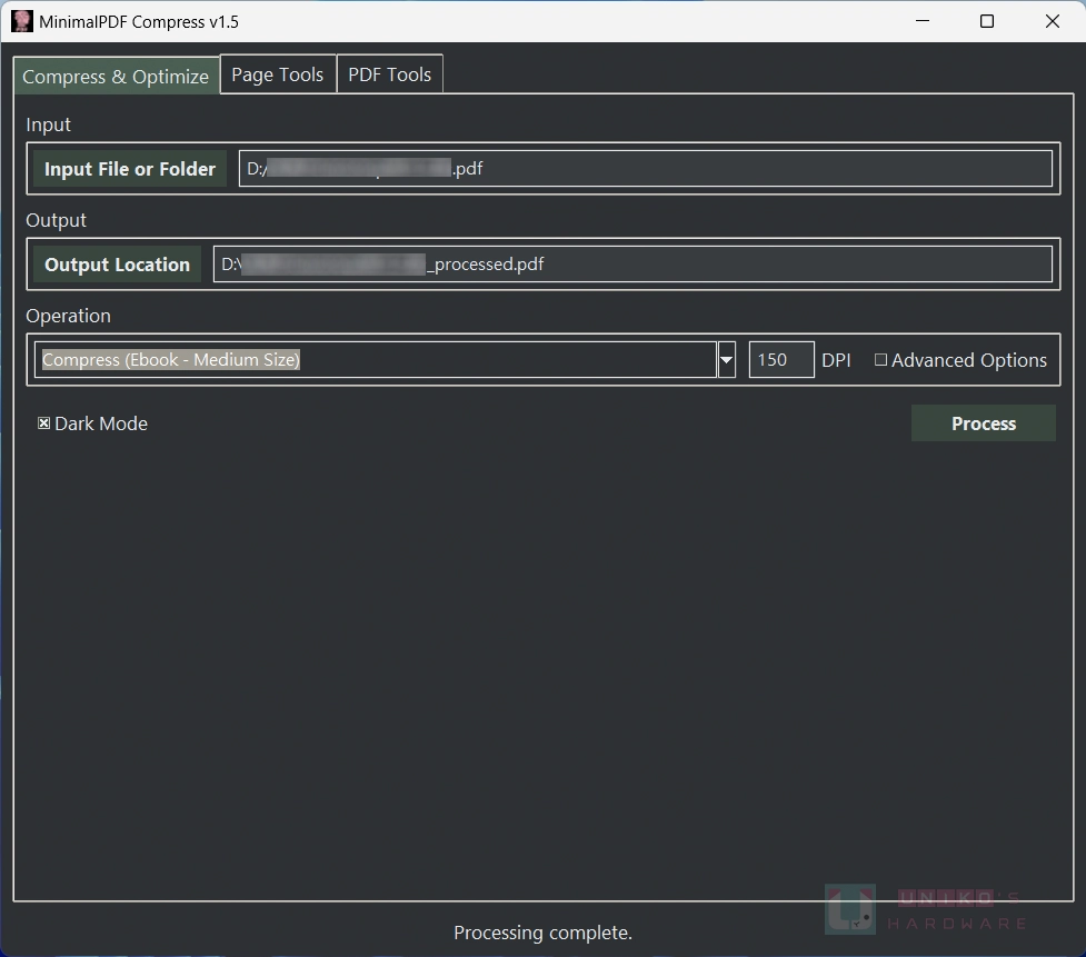 PDF 压缩工具 – MinimalPDF Compress