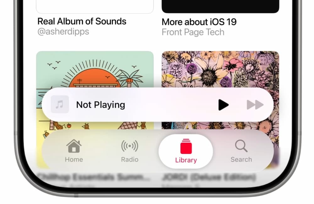 Jon Prosser 提前泄密 Apple Music Liquid Glass 风格