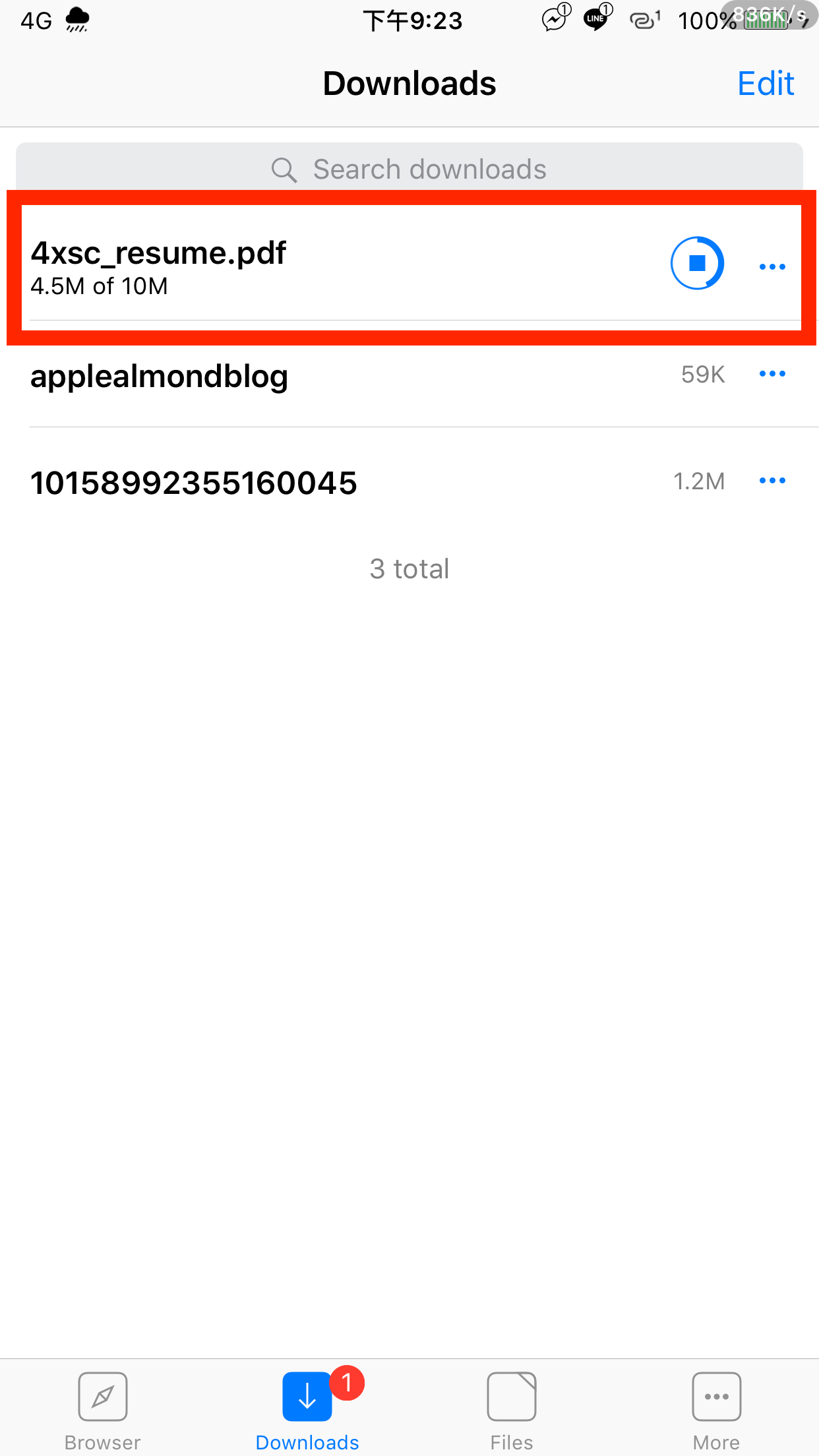 iPhone Safari 不能下载文件？试试看这款文件下载浏览器App！ 第8张
