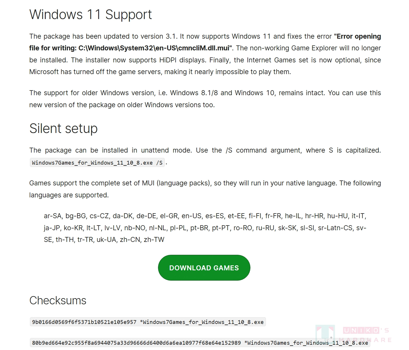 Windows 7 Games for Windows 11 让踩地雷等经典小游戏回归！