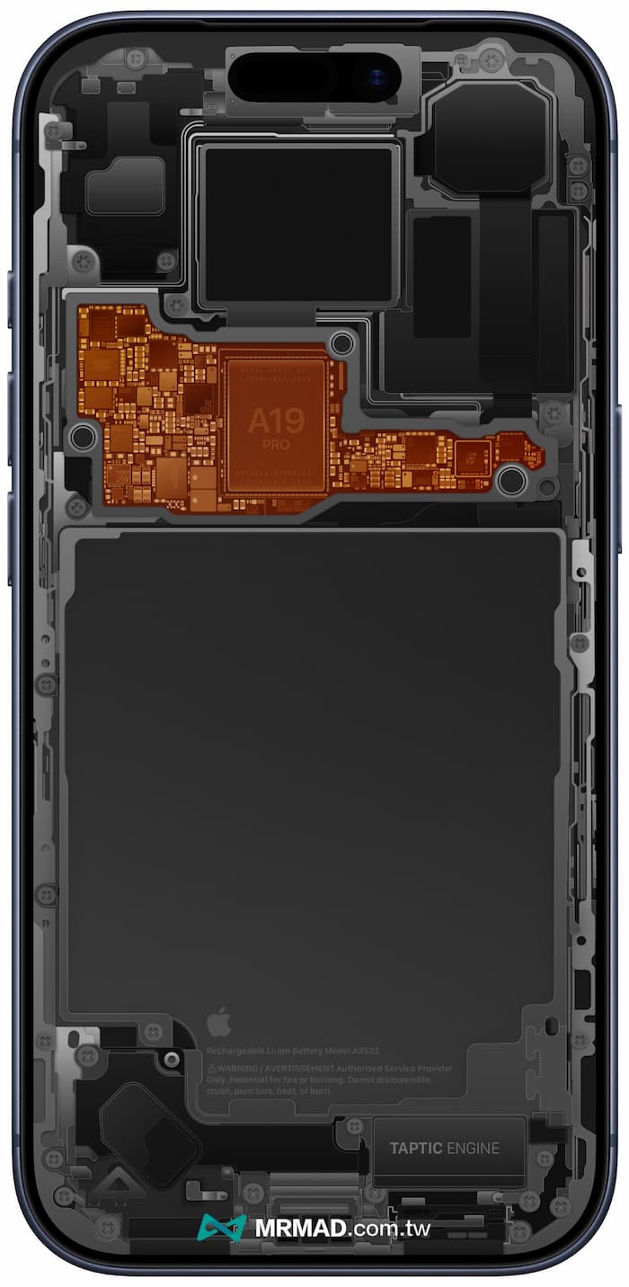 iPhone 17 Pro零件透明壁纸黑色款 1