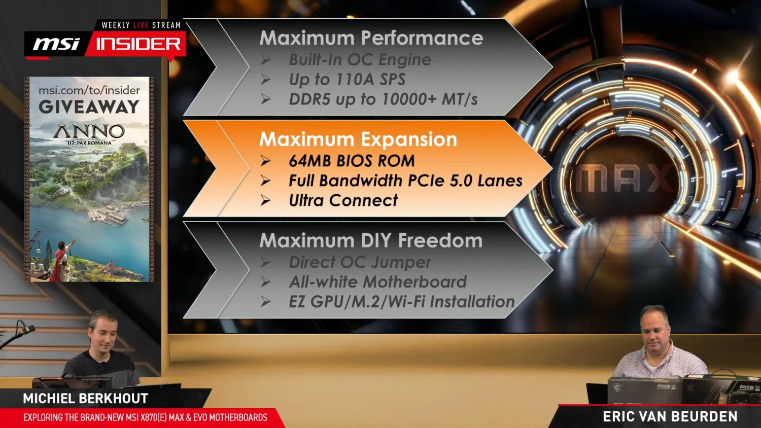 MSI 正式发布X870E MAX / EVO 系列主板！