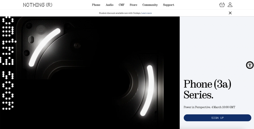 Nothing Phone （3a） 系列「神秘按钮」，快速唤醒 AI 或自定义