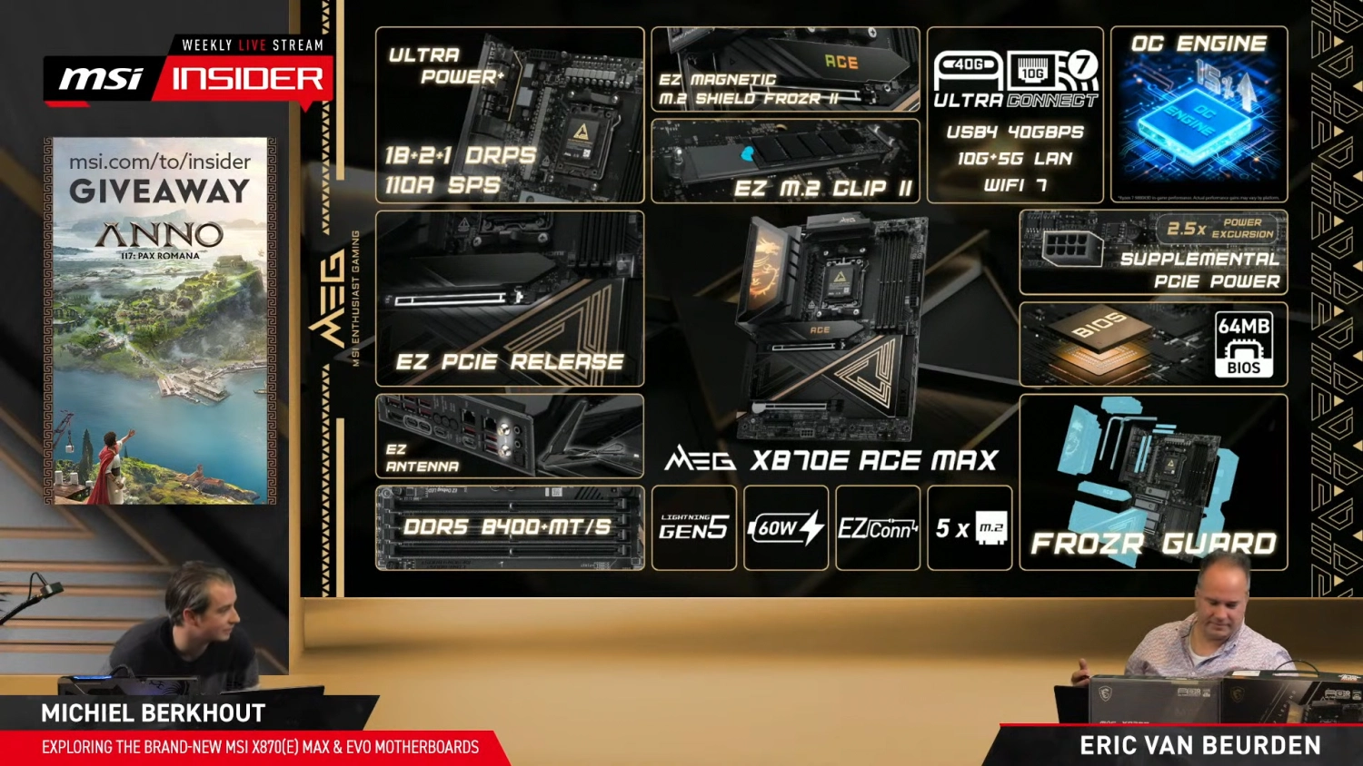 MSI 正式发布X870E MAX / EVO 系列主板！