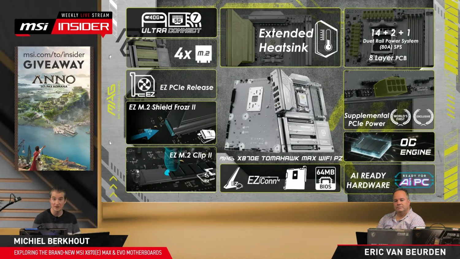 MSI 正式发布X870E MAX / EVO 系列主板！