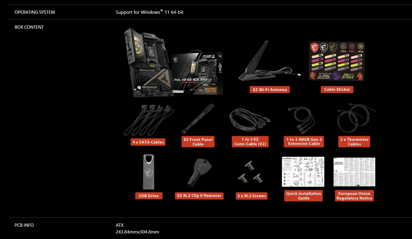 MSI 正式发布X870E MAX / EVO 系列主板！