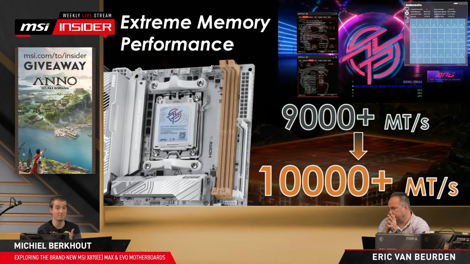 MSI 正式发布X870E MAX / EVO 系列主板！