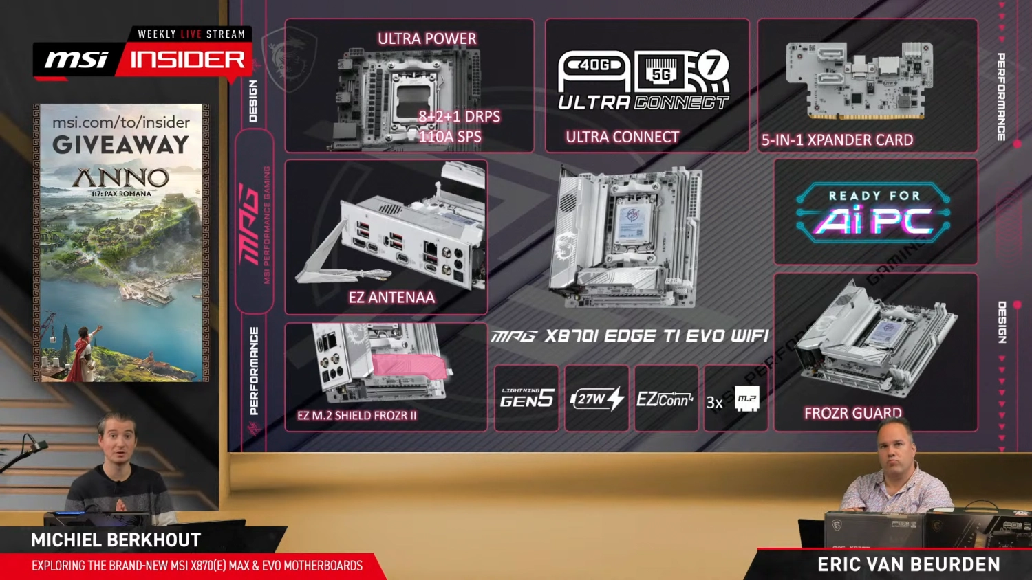 MSI 正式发布X870E MAX / EVO 系列主板！