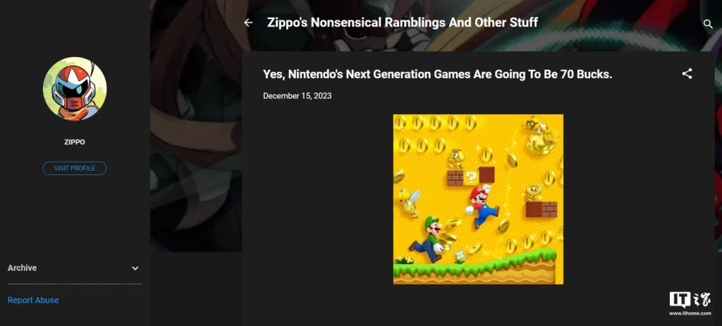 曝Nintendo Switch2游戏会变得更贵