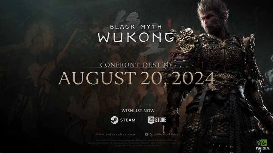 NVIDIA 为《黑神话：悟空 电玩游戏》与《永劫无间》提供 DLSS 3 和光追最佳化