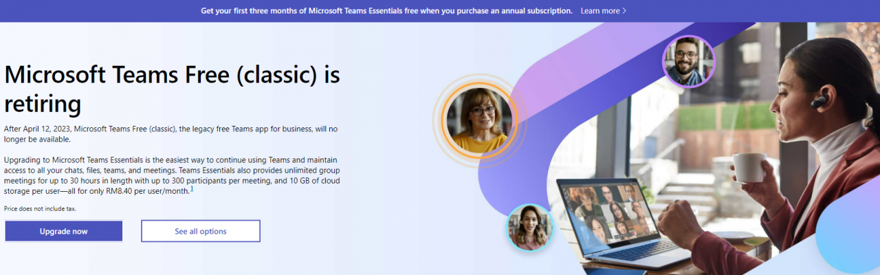 Microsoft Teams 免费版（经典）今日起停用，用户可注册全新的 Teams 免费版