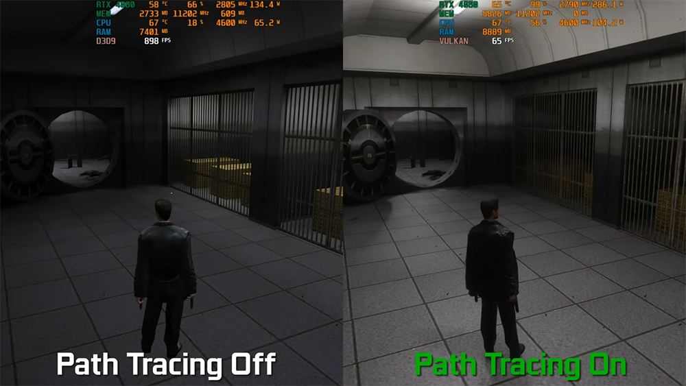 玩家将20多年前游戏导入RTX Remix光追，连RTX 4080也无法跑到60FPS -摩榜